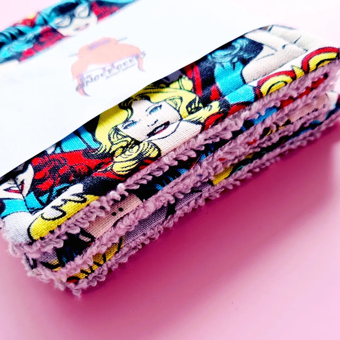 WONDER WOMAN, SUPER GIRL AND BAT GIRL - Cotton Face Pads