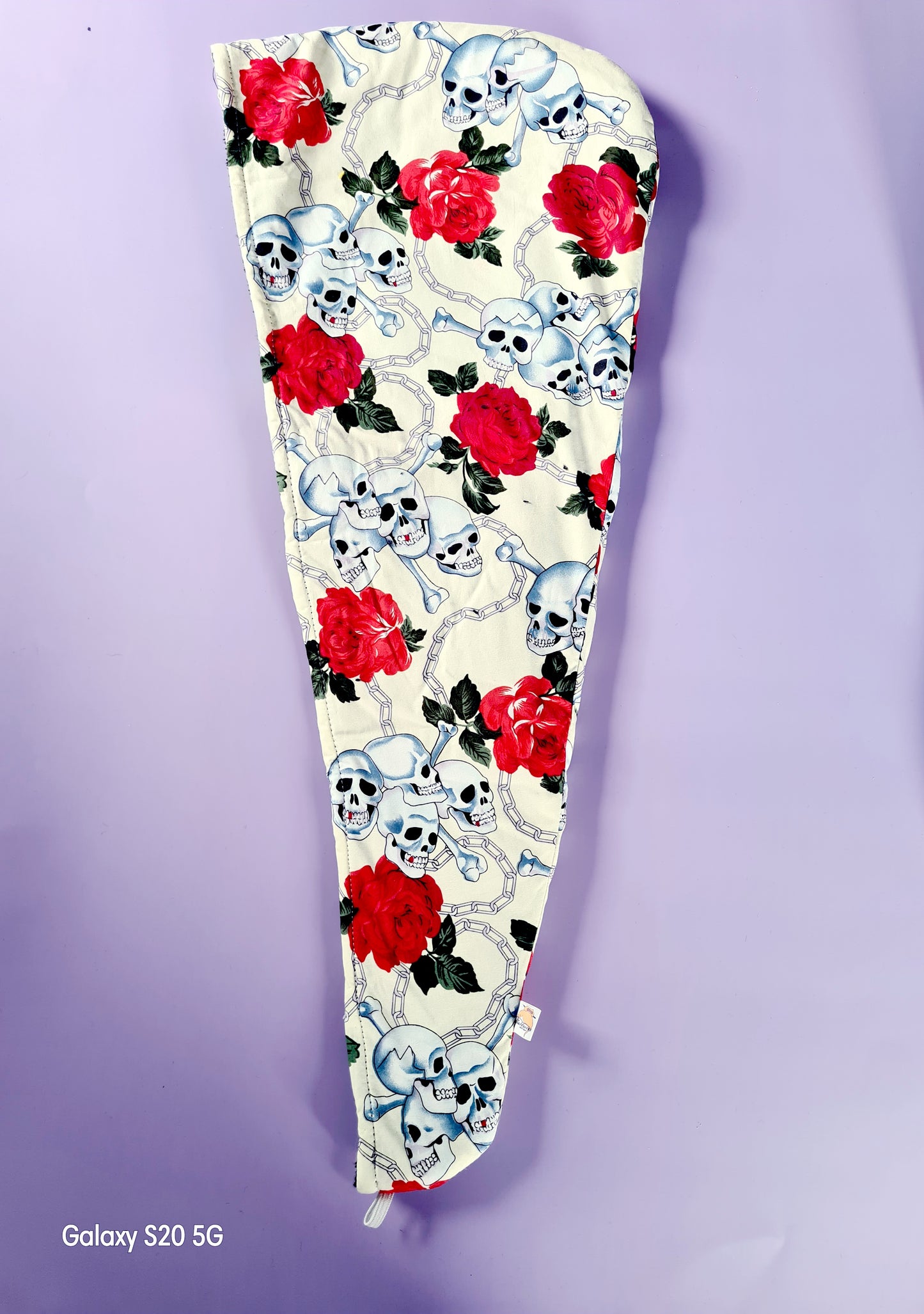 SKULL AND ROSES Towel Hair Wrap