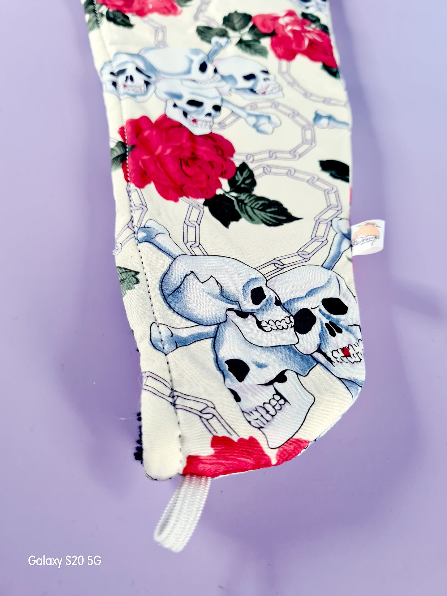SKULL AND ROSES Towel Hair Wrap