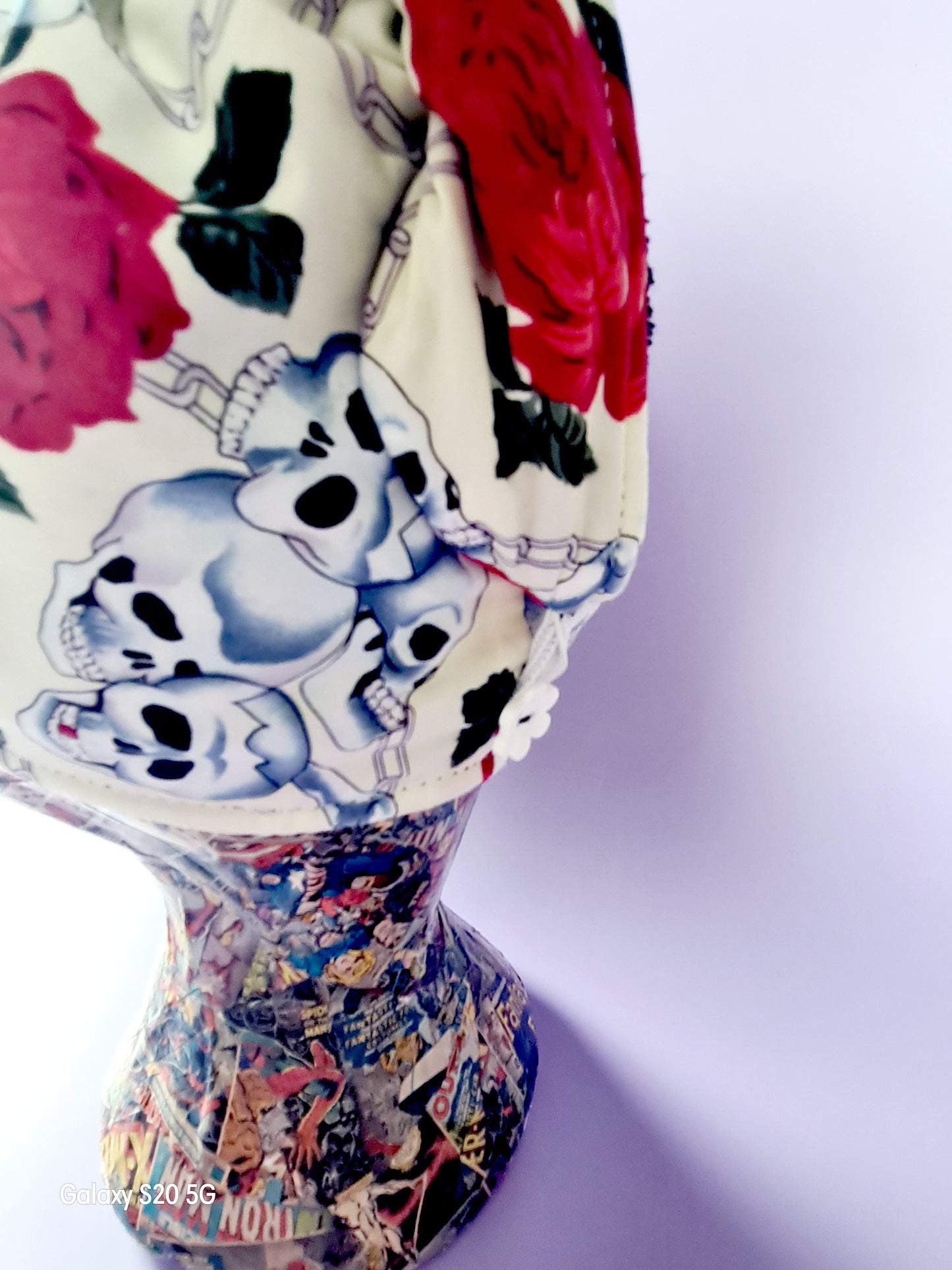 SKULL AND ROSES Towel Hair Wrap