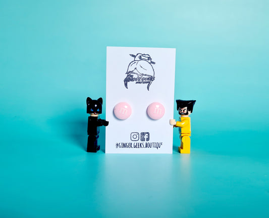 Peachy M&M Studs
