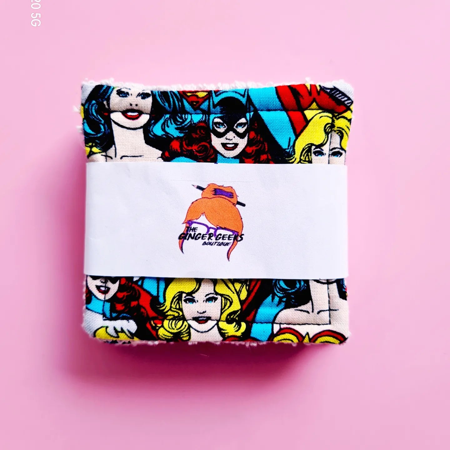 WONDER WOMAN, SUPER GIRL AND BAT GIRL - Cotton Face Pads