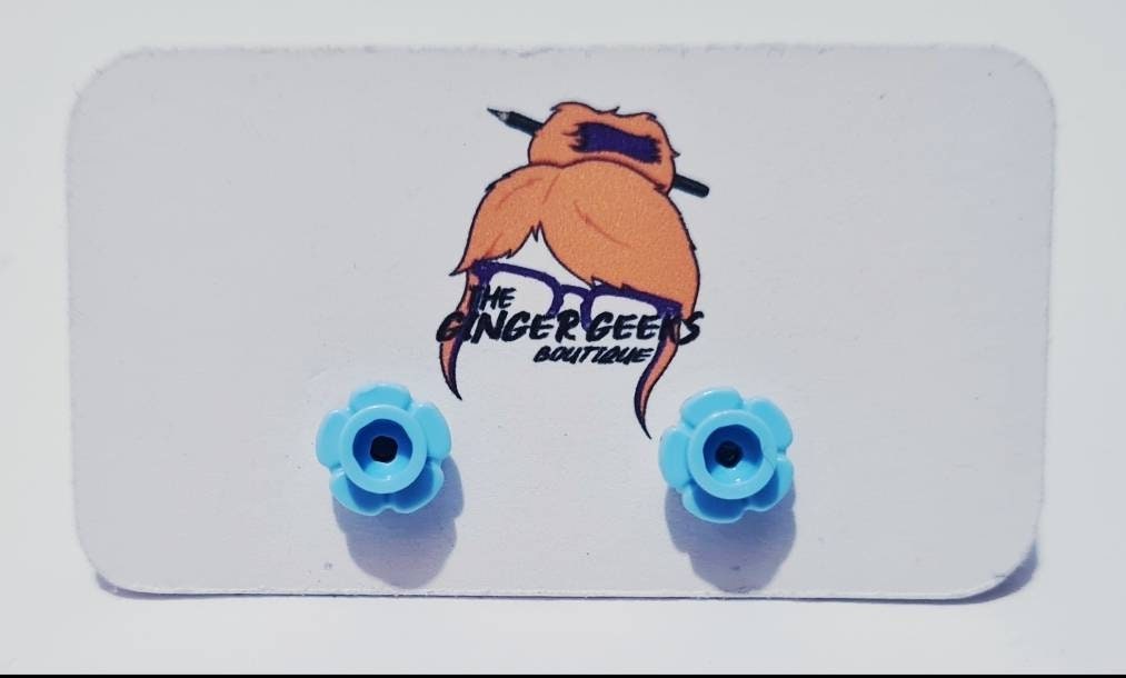 Lego (R) Flower Stud Earrings